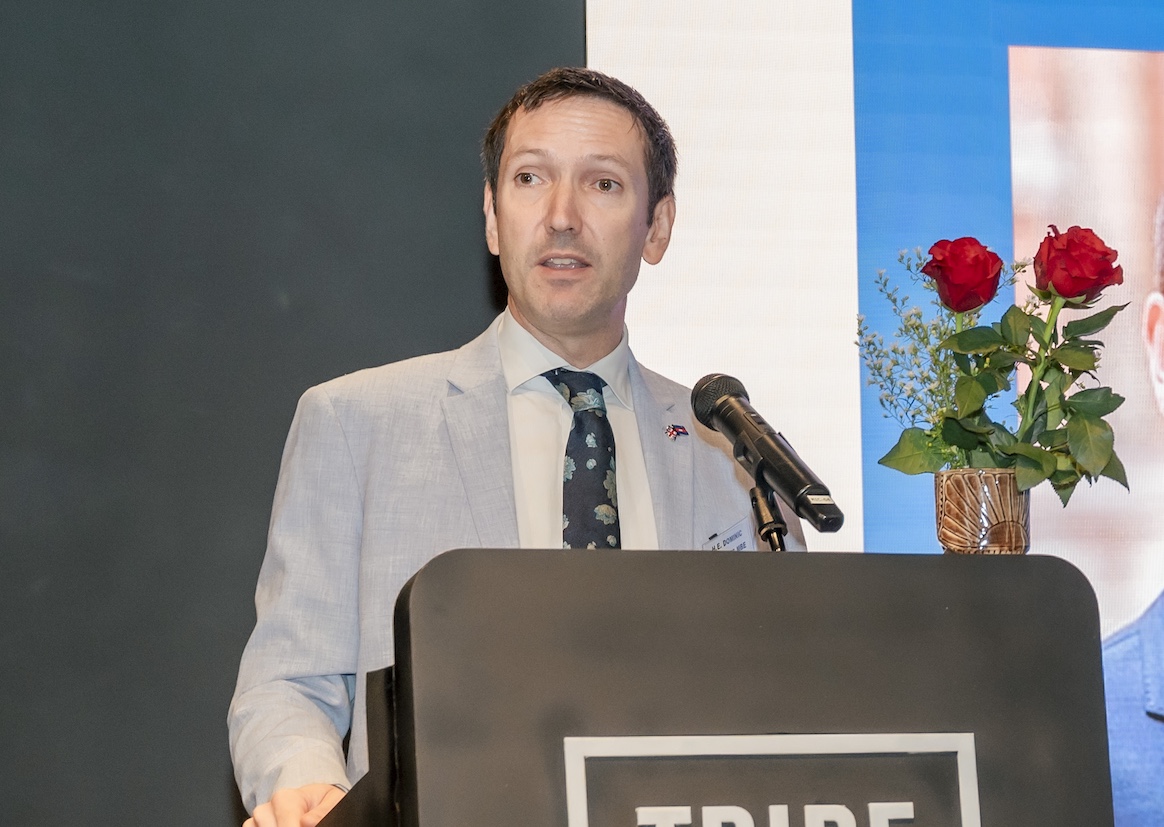Ambassador of the United Kingdom to Cambodia providing his remarks